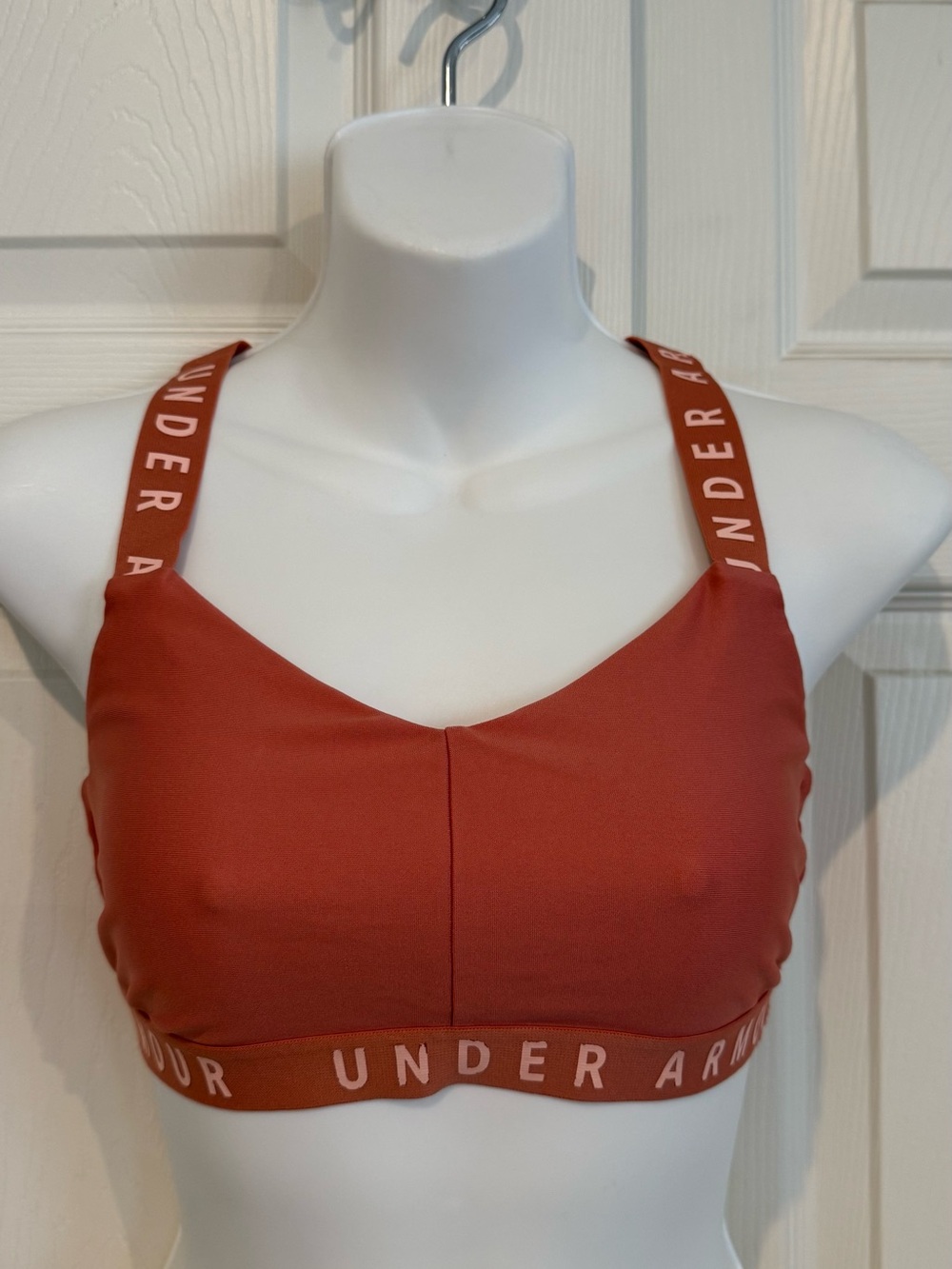 Under Armour Women's Coral/ Rust Sports Bra